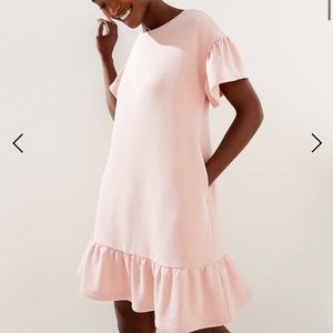 NWT LOFT Flounce Tee Dress